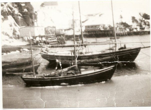 07 Boats in Isle Valen harbour. The larger boat in the back was owned by Sam Lockyer and the one in the front was owned by Jimmy and Johnny Leonard. Credit: Maude Lockyer-Hollett